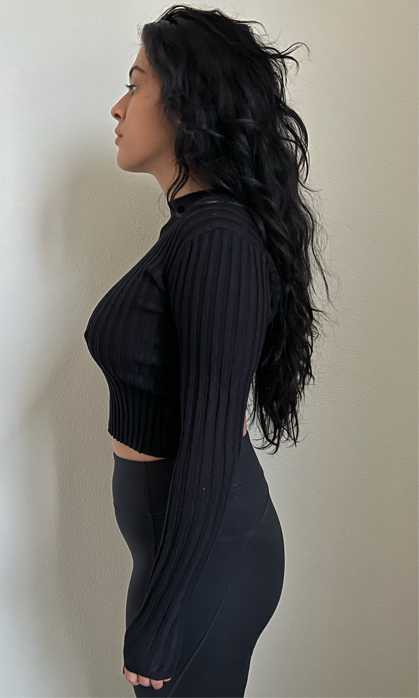 Just Black Open Back Twist Sweater