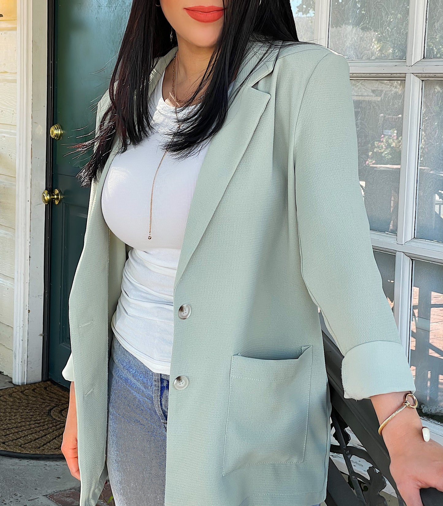 SUNDAY BEST POCKETED BLAZER