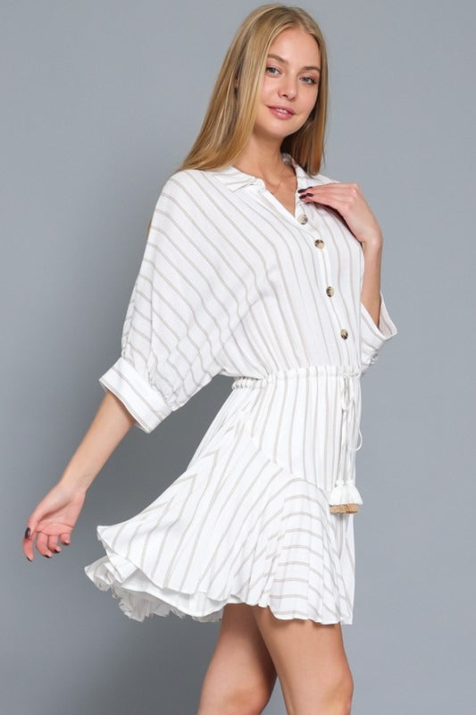 Straight to the Coast Dolman Sleeve Mini Dress