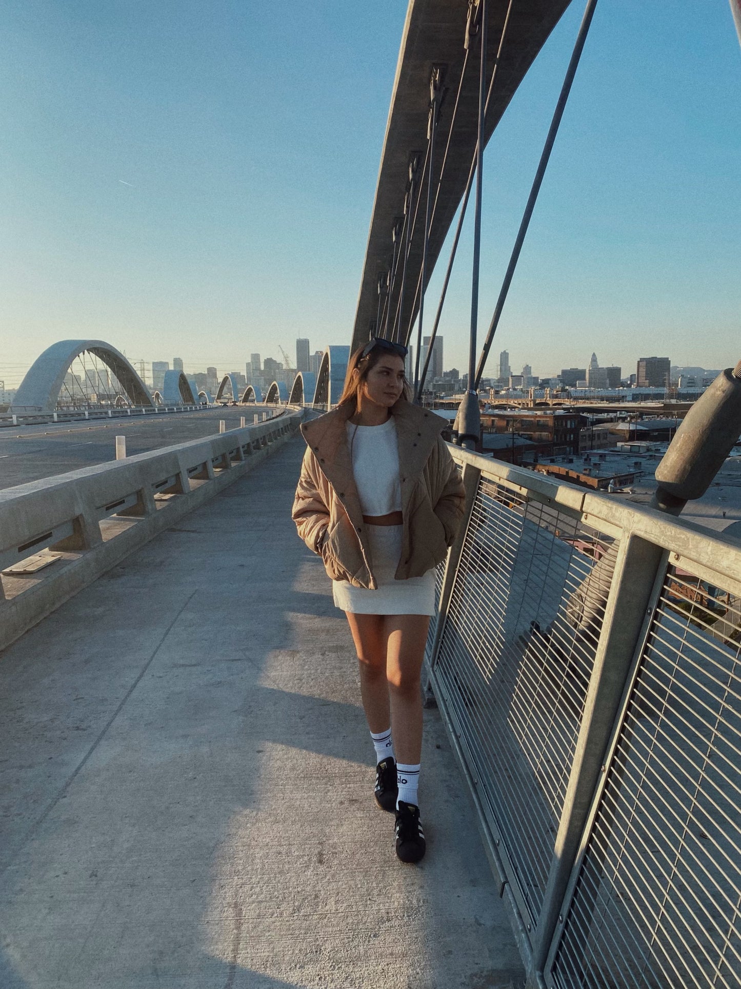 Cold Foam Neck Sweater and Skirt Set