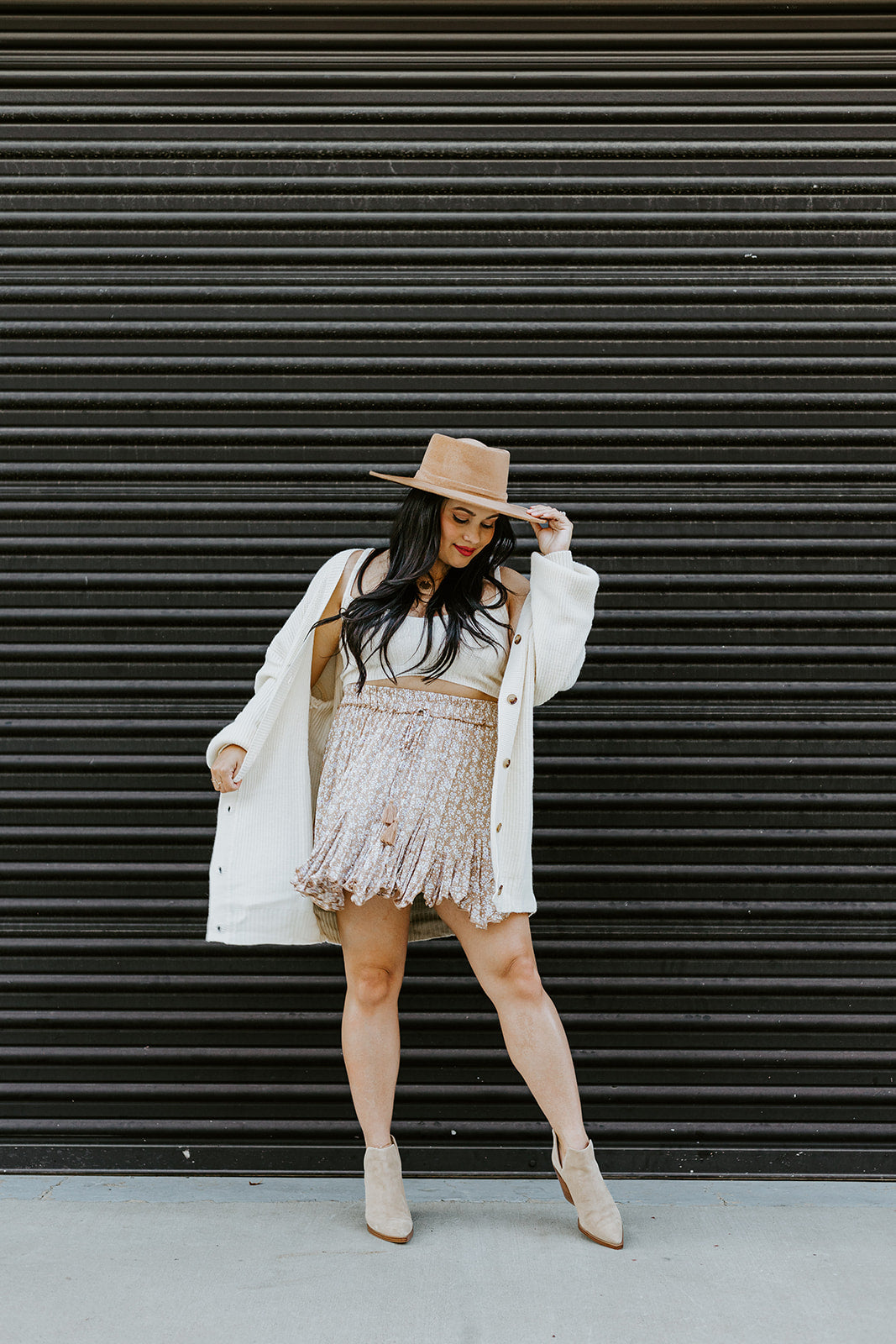 Lavender Kiss Ruffled Mini Skirt