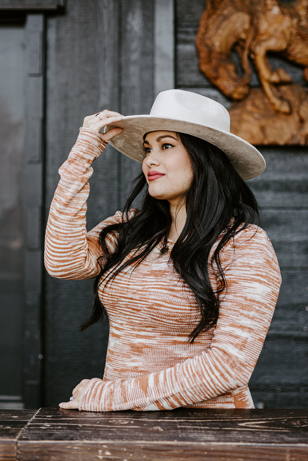 EMILY KNIT LONG SLEEVE DRESS