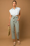 Smart like Sage Linen Pants