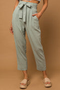 Smart like Sage Linen Pants