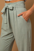 Smart like Sage Linen Pants