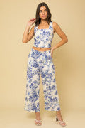Agave Flared Linen Pants