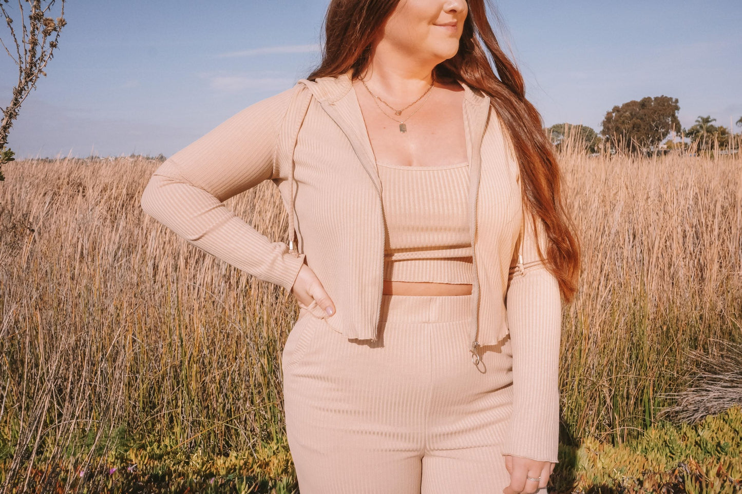 LAZY SUNDAY SET (3-PIECE TAUPE SET)