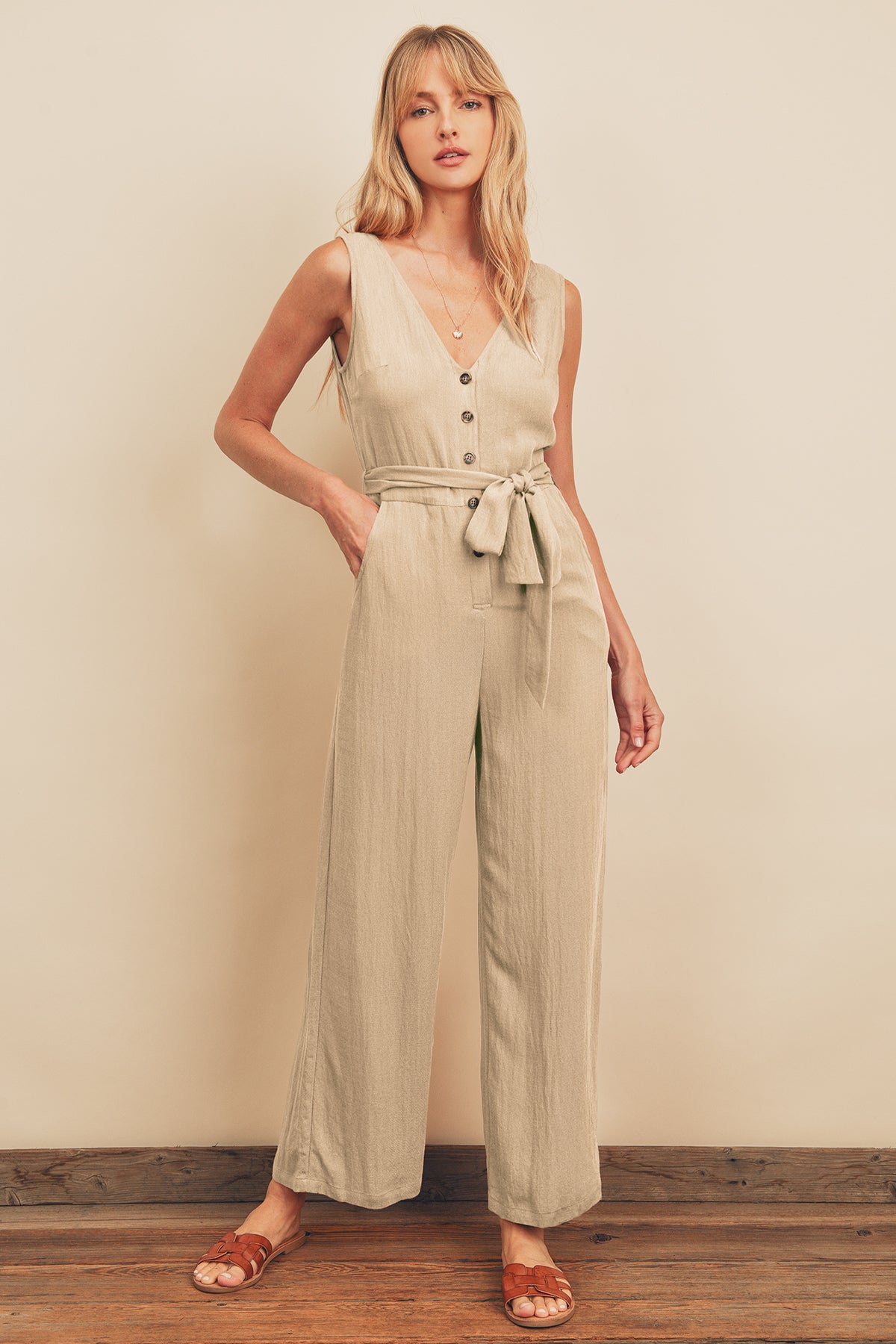 Always on Top Linen Jumpsuit