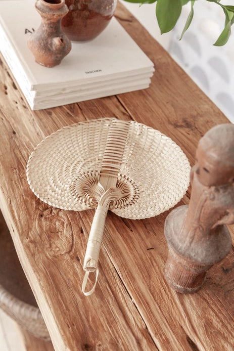 Woven Paradisio Fan in Blonde