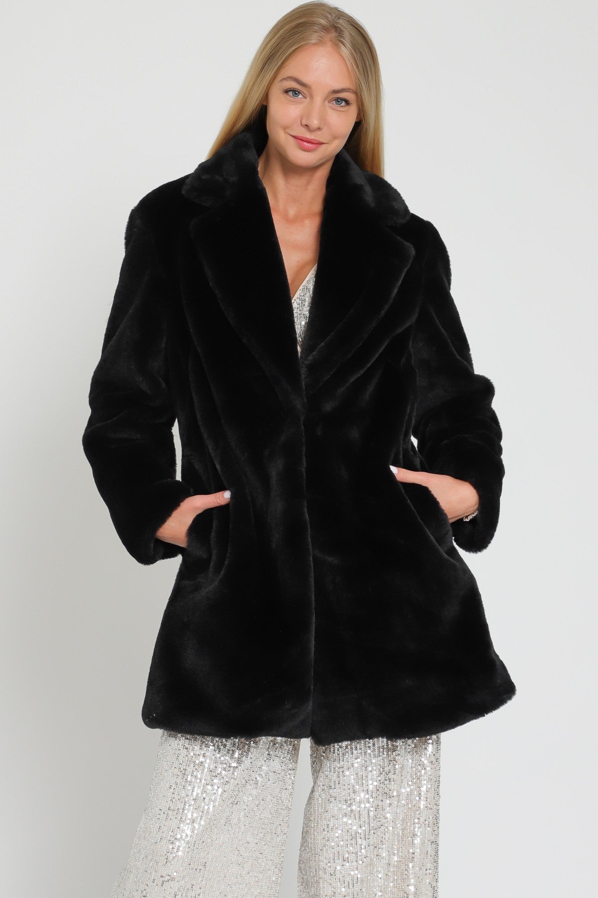 Jacqui Faux Fur Coat