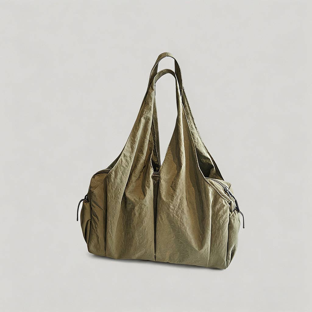 Nylon Slouchy Tote Bag