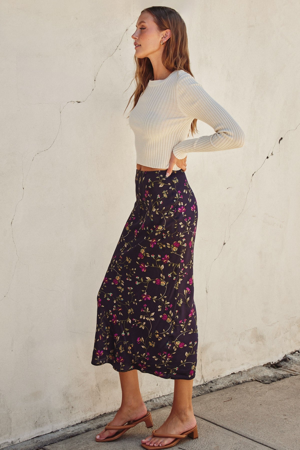 Midnight Plum Maxi Skirt