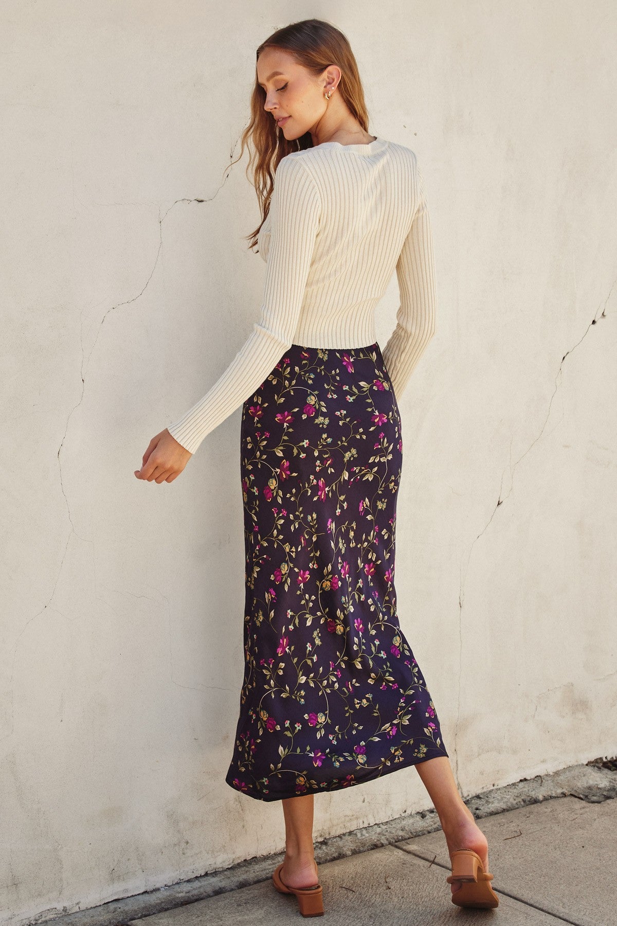 Midnight Plum Maxi Skirt