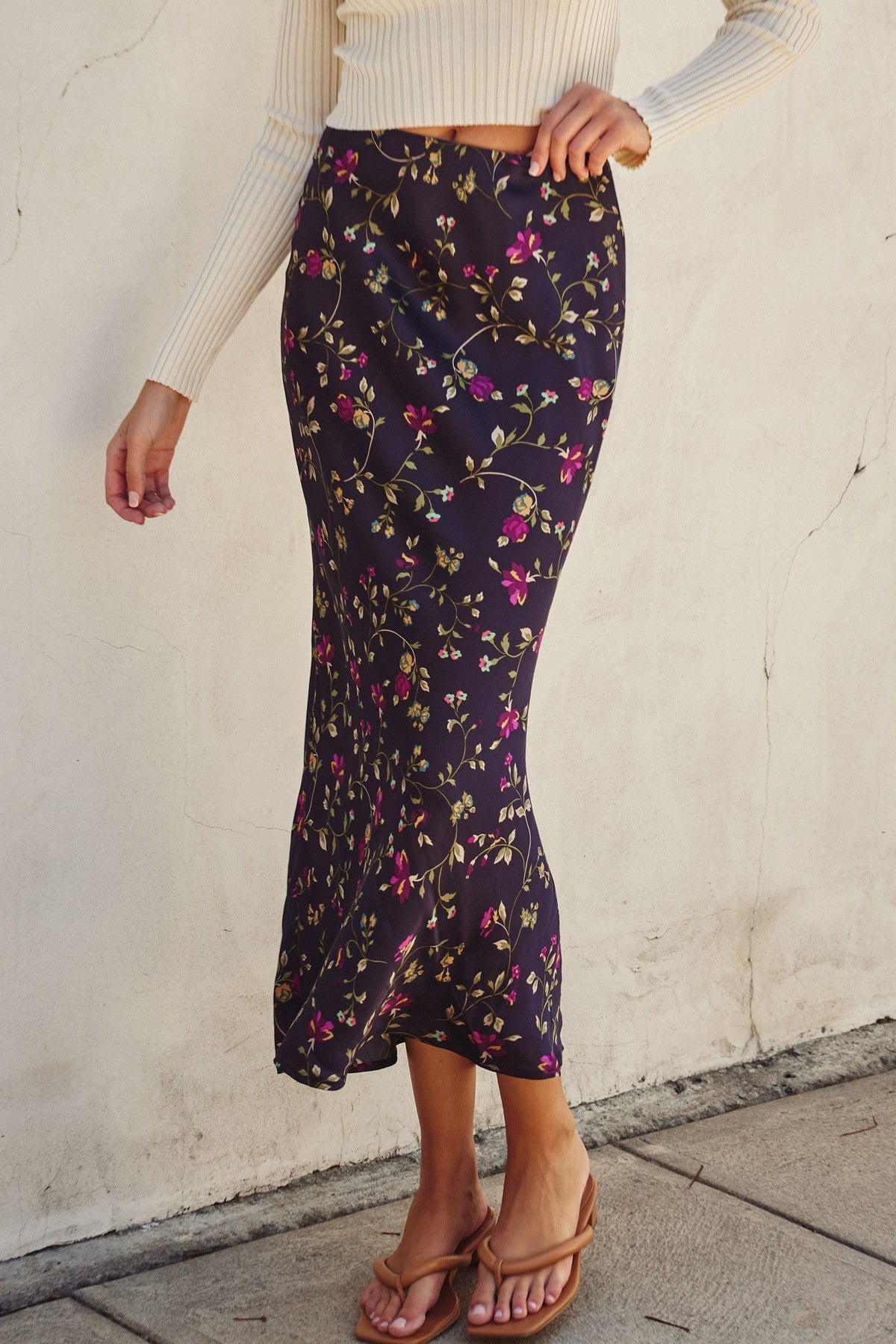 Midnight Plum Maxi Skirt