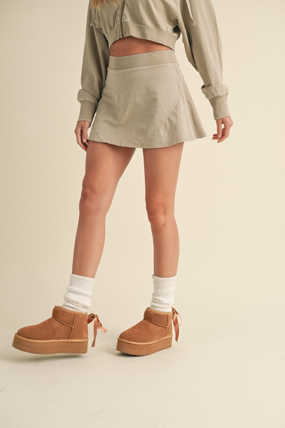 Hang Tight Cozy Mini Skort