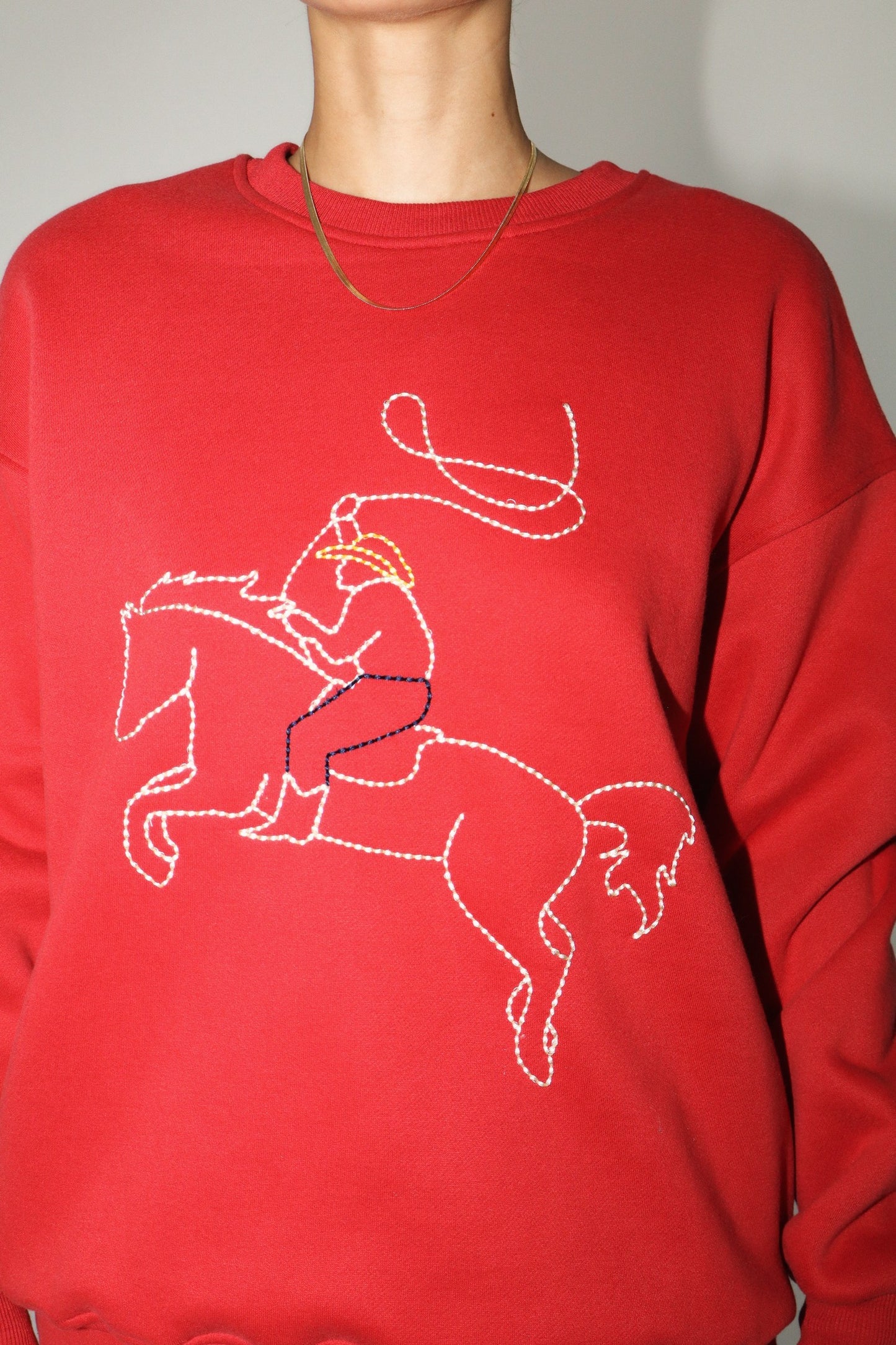 Ride On' Cowboy Pullover Sweater