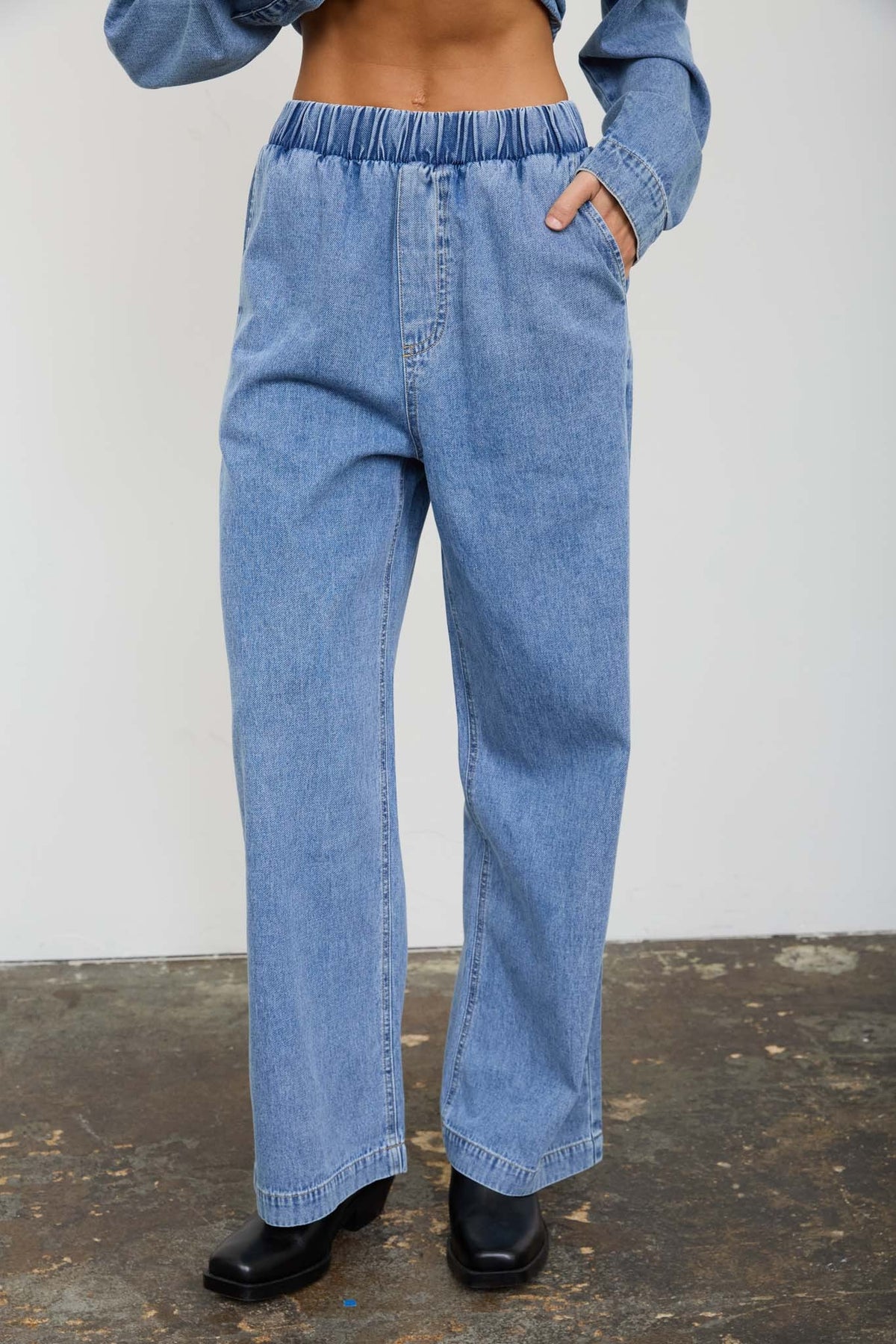 Denim Queen Acid Wash Pants