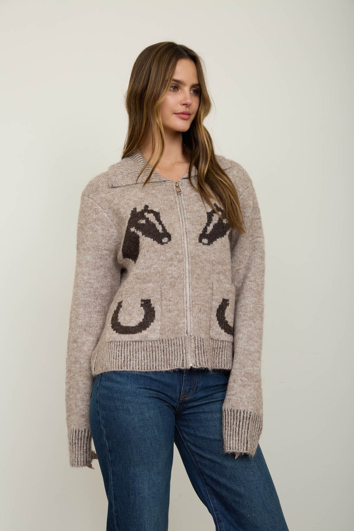 Round 'Em Up Zip Up Jacket