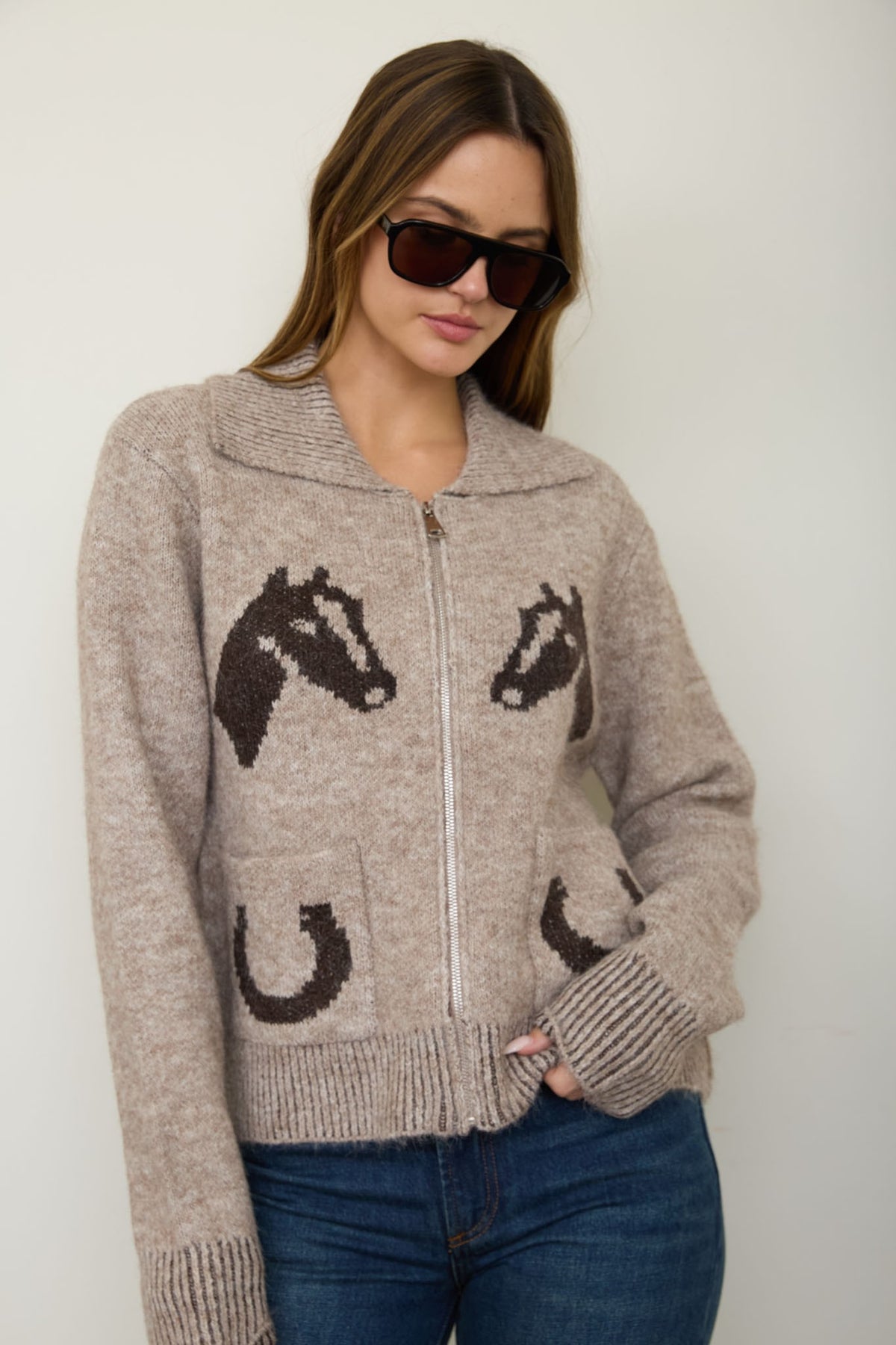 Round 'Em Up Zip Up Jacket