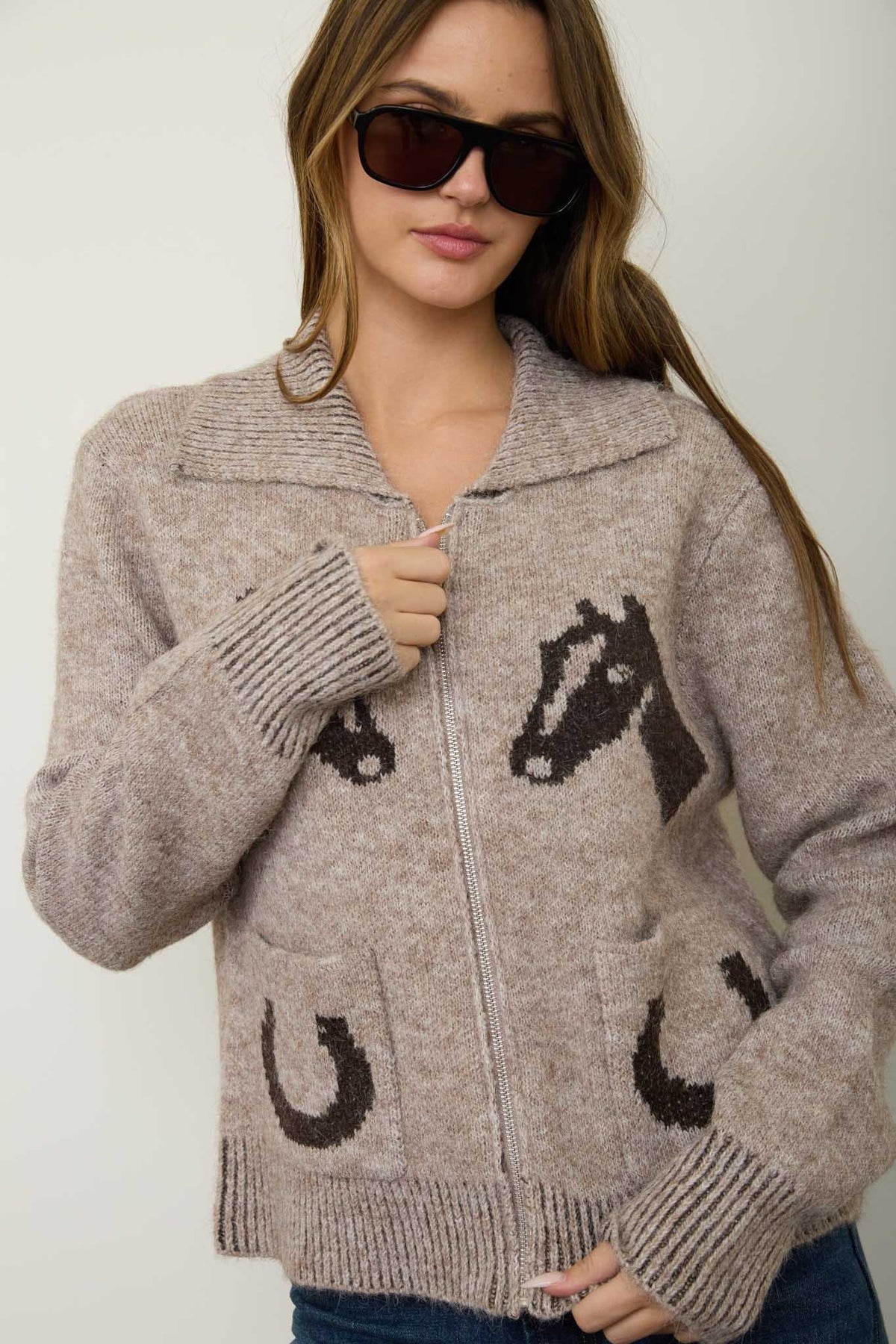 Round 'Em Up Zip Up Jacket