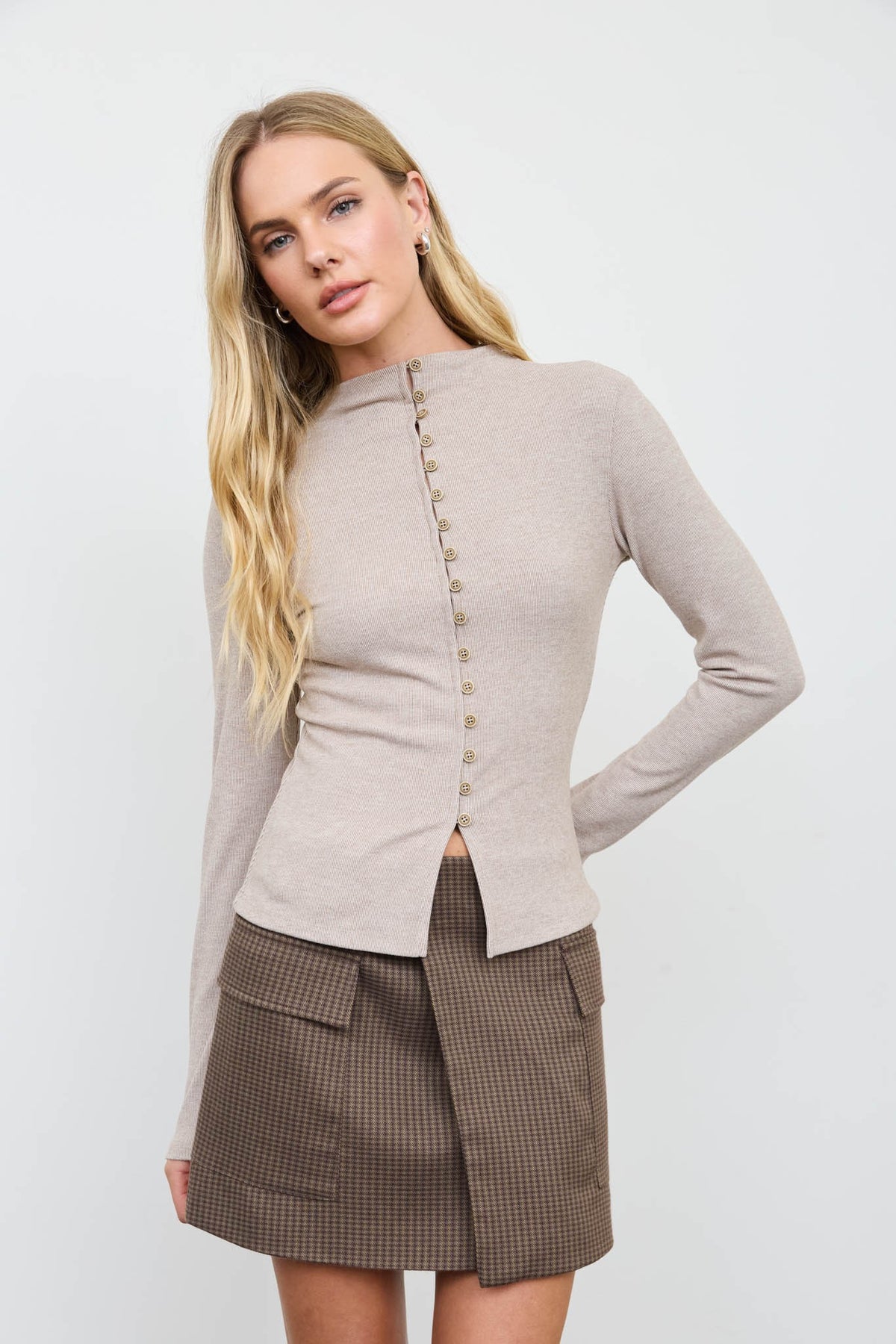 Feeling On Top Knit Long Sleeve Top
