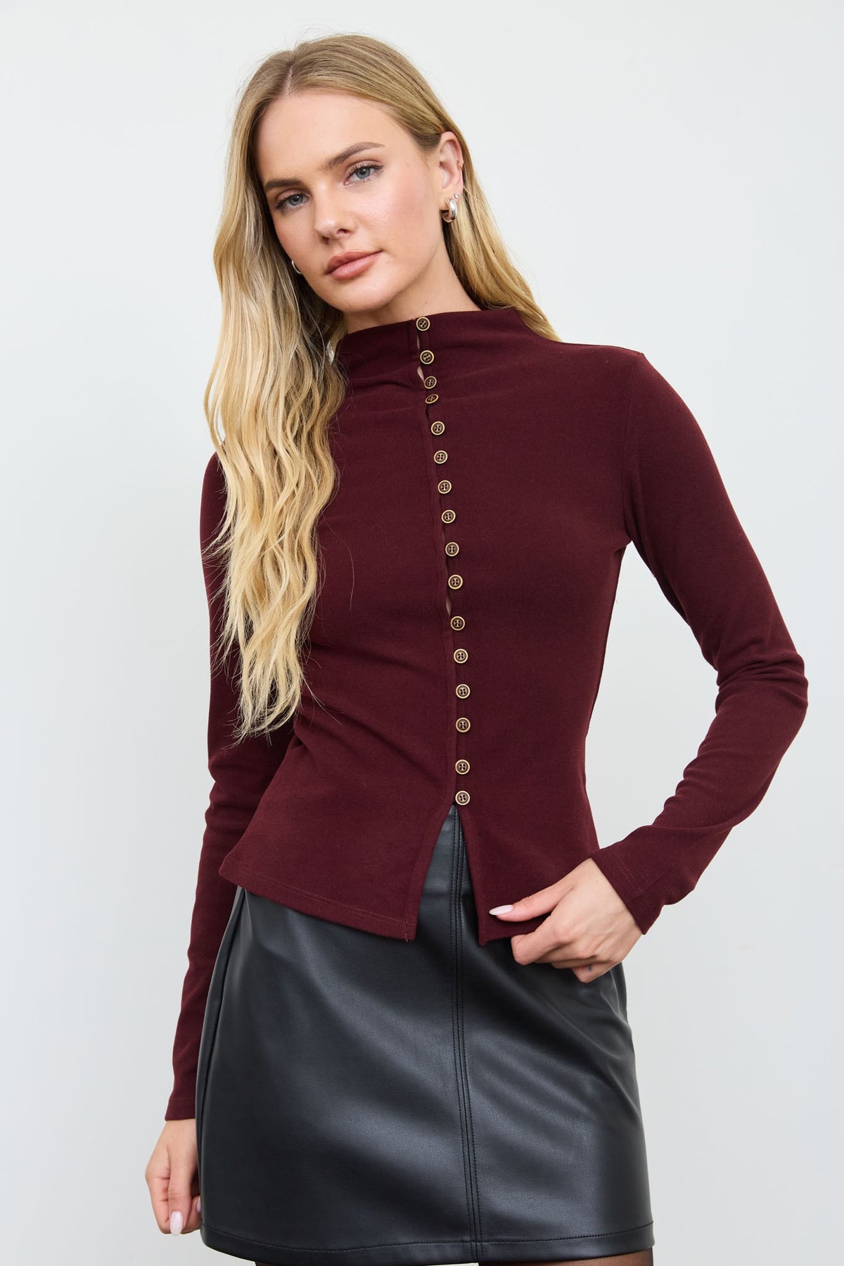 Feeling On Top Knit Long Sleeve Top