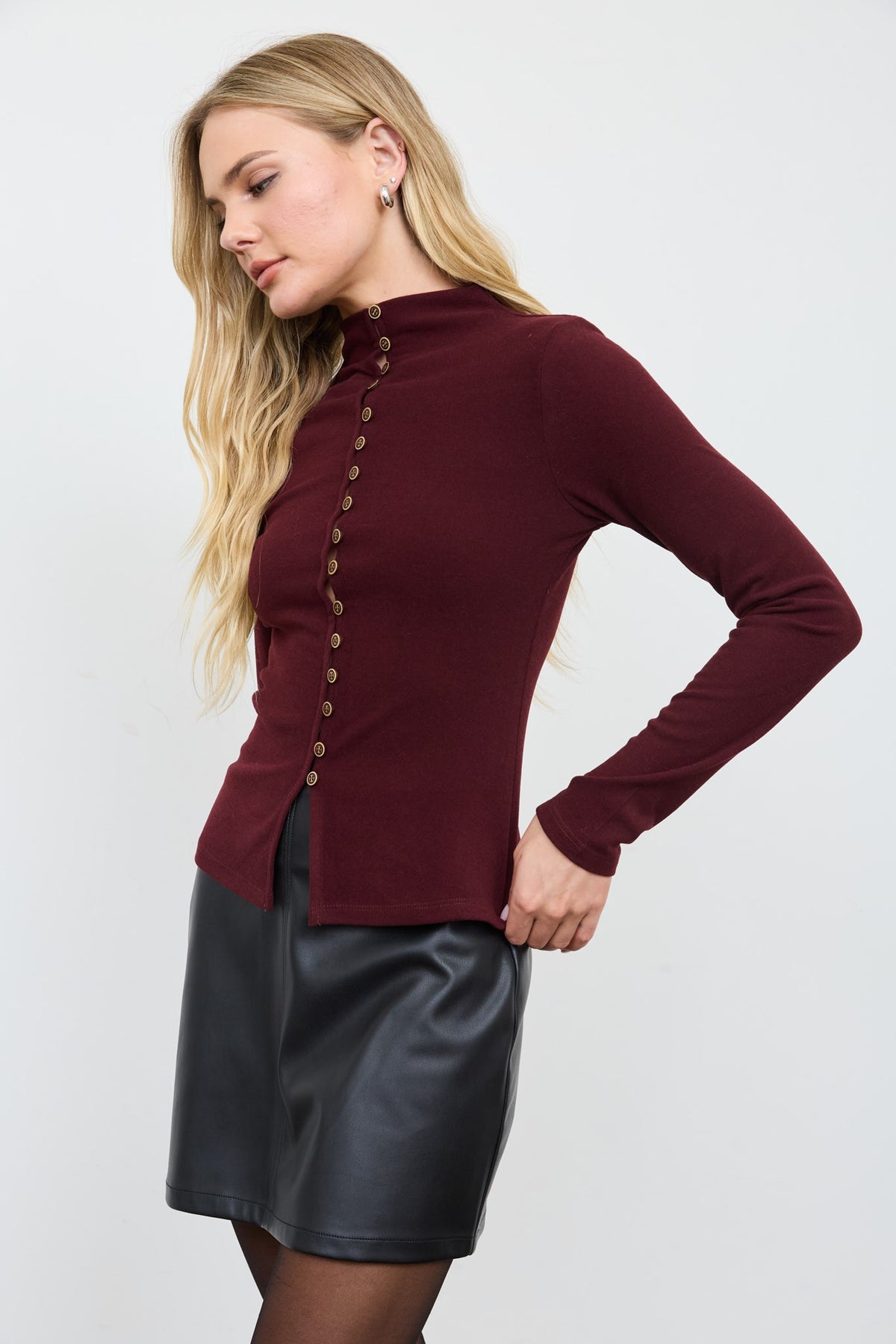 Feeling On Top Knit Long Sleeve Top