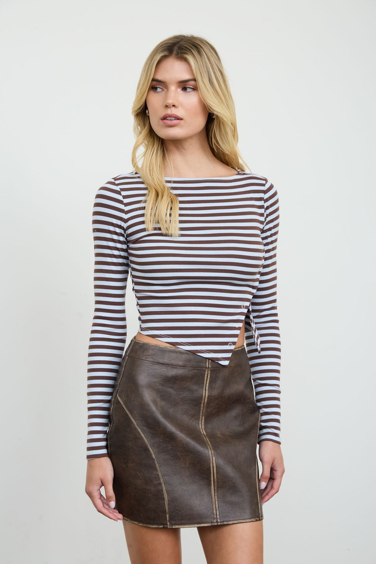 Dust it Off Asymmetrical Long Sleeve Top