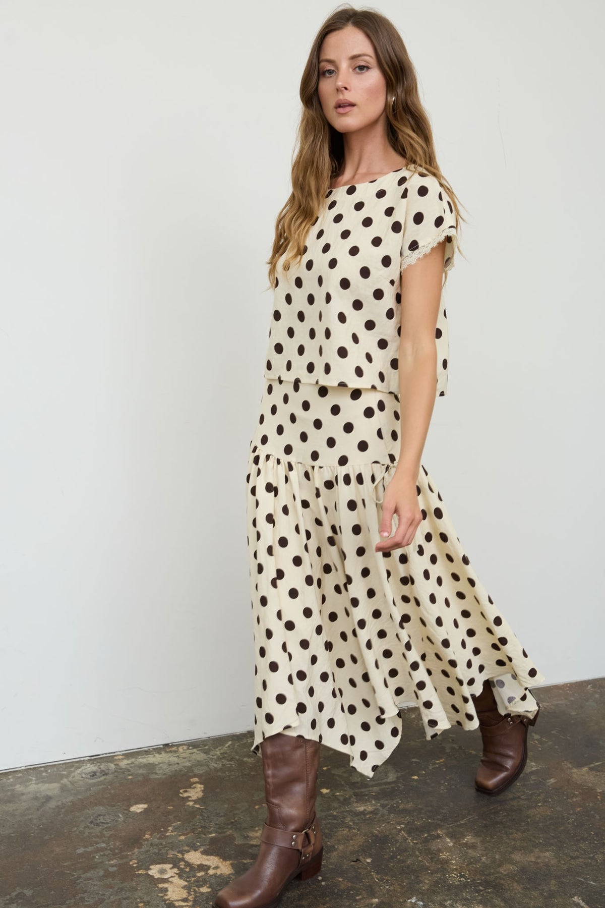 Emmalie Handkerchief Midi Skirt