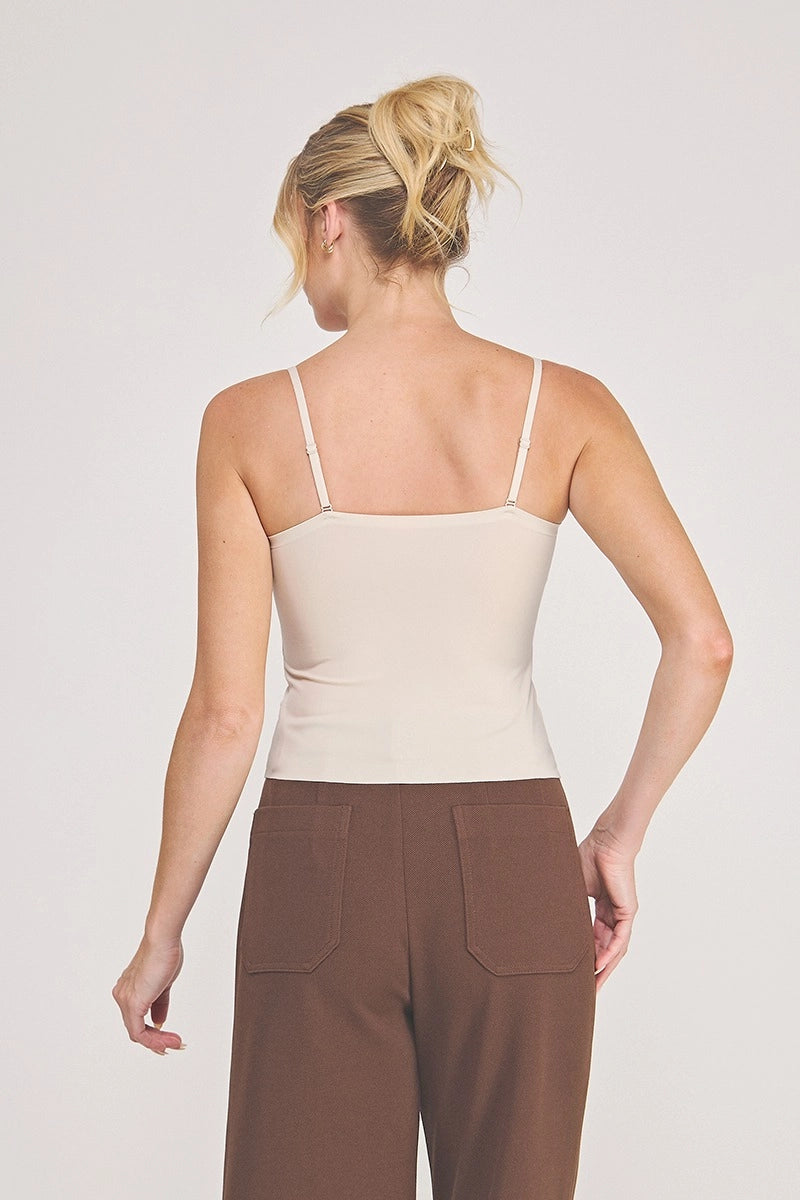 Just There Cami Top with Eyelet Trim