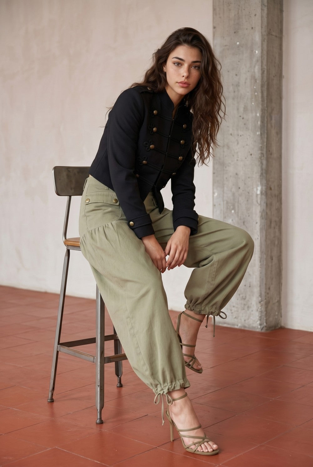 Tied Up Twill Pants