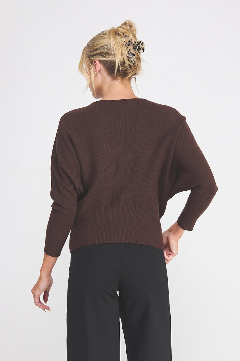 Espresso Dolman Sweater Top