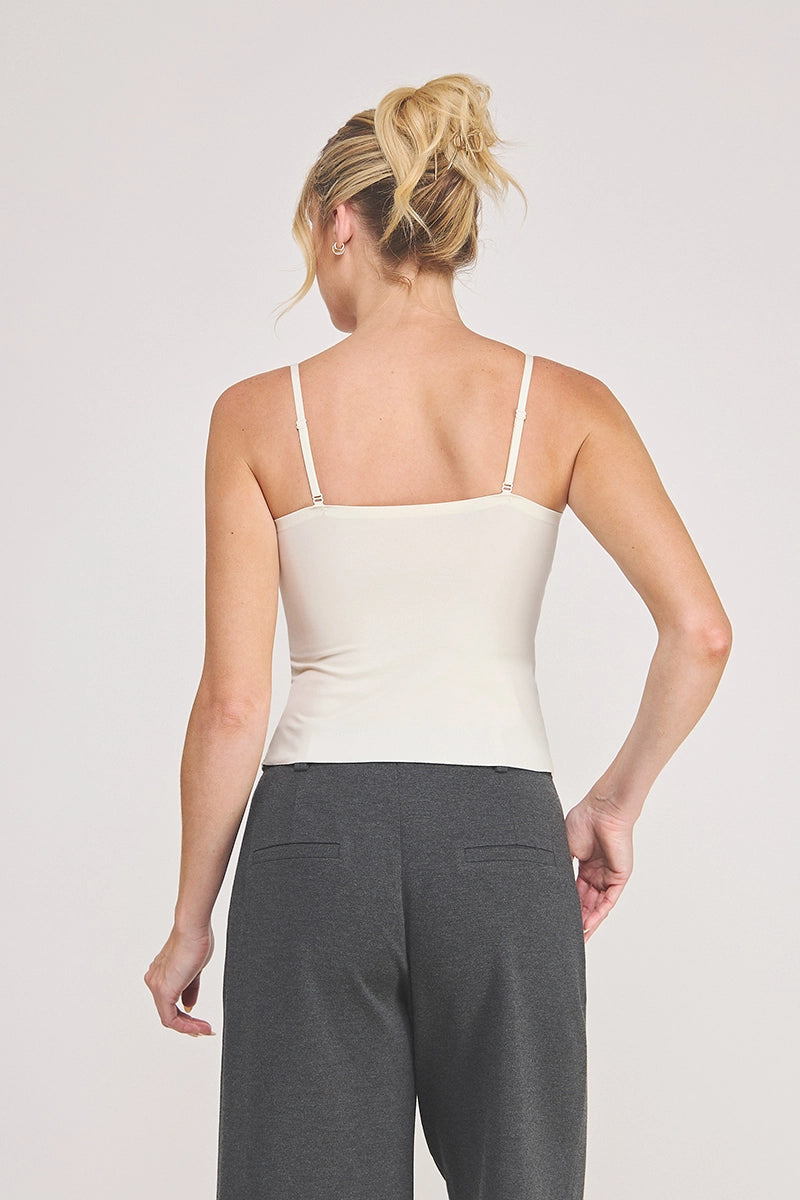 Just There Cami Top with Eyelet Trim