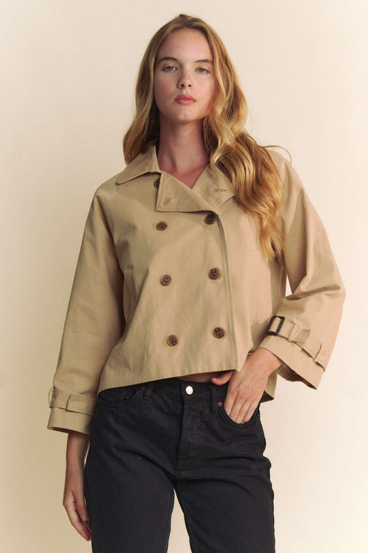 Savannah Cropped Trench Coat