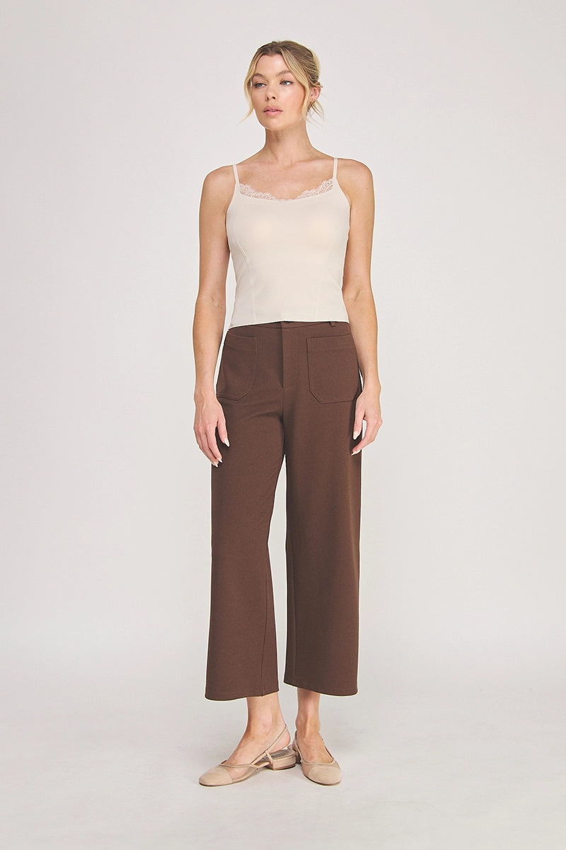 Just There Cami Top with Eyelet Trim