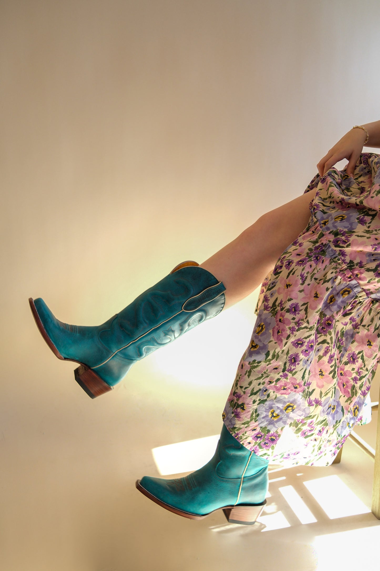 Turquoise Boots