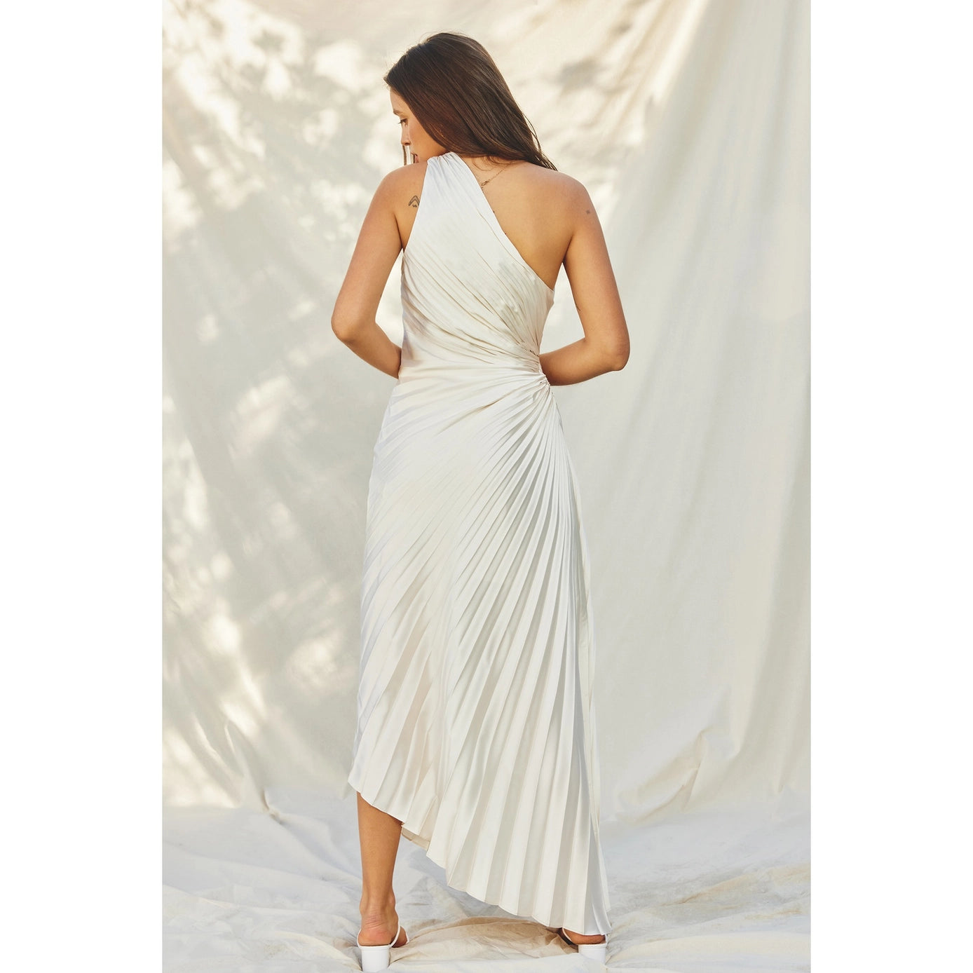 Pearl Pleated Dress