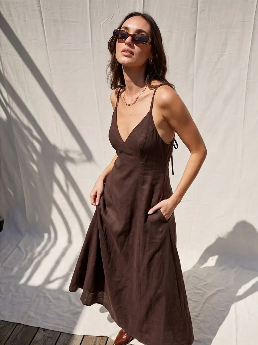 Espresso Hour Maxi Dress