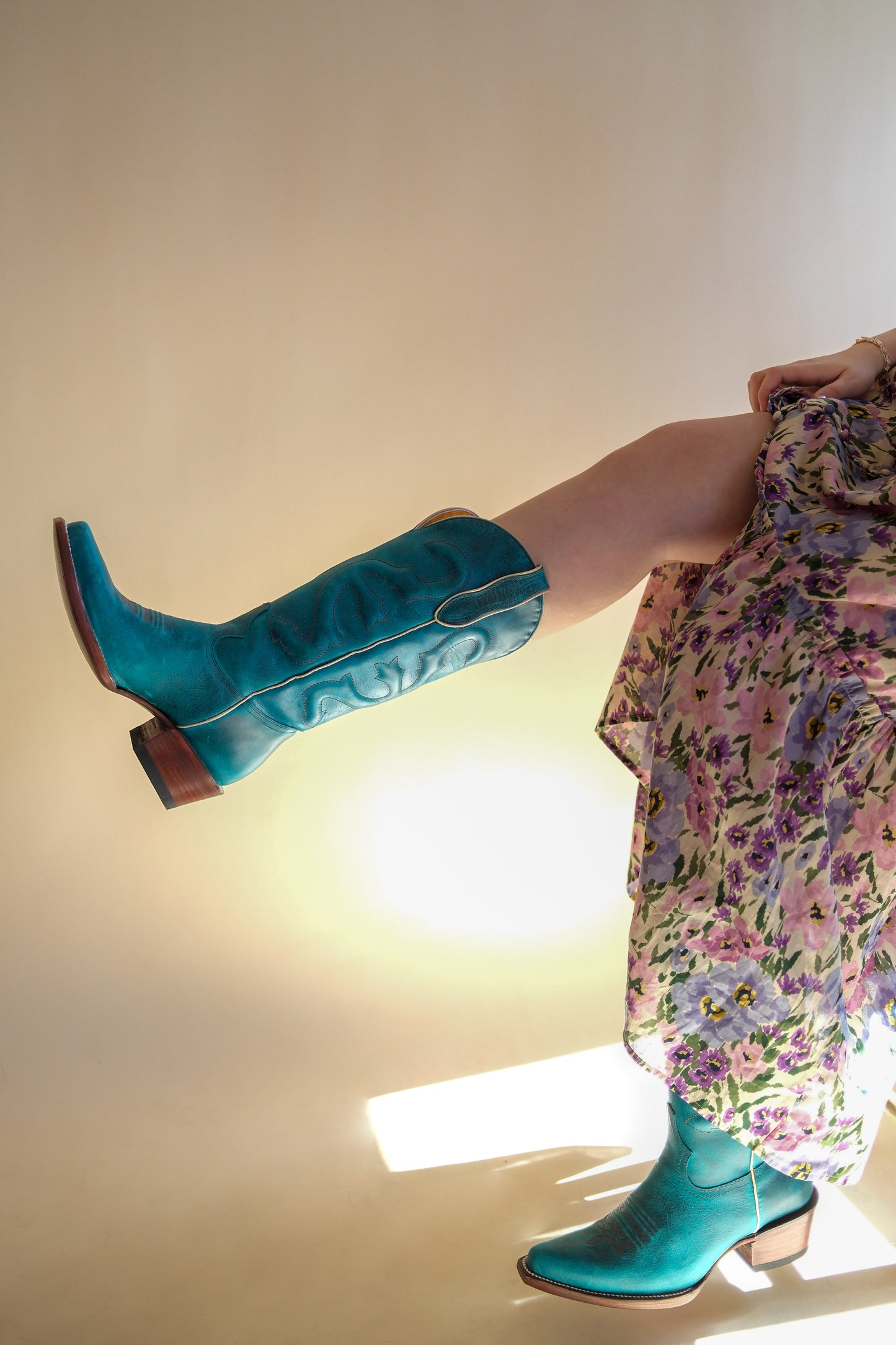 Turquoise Boots