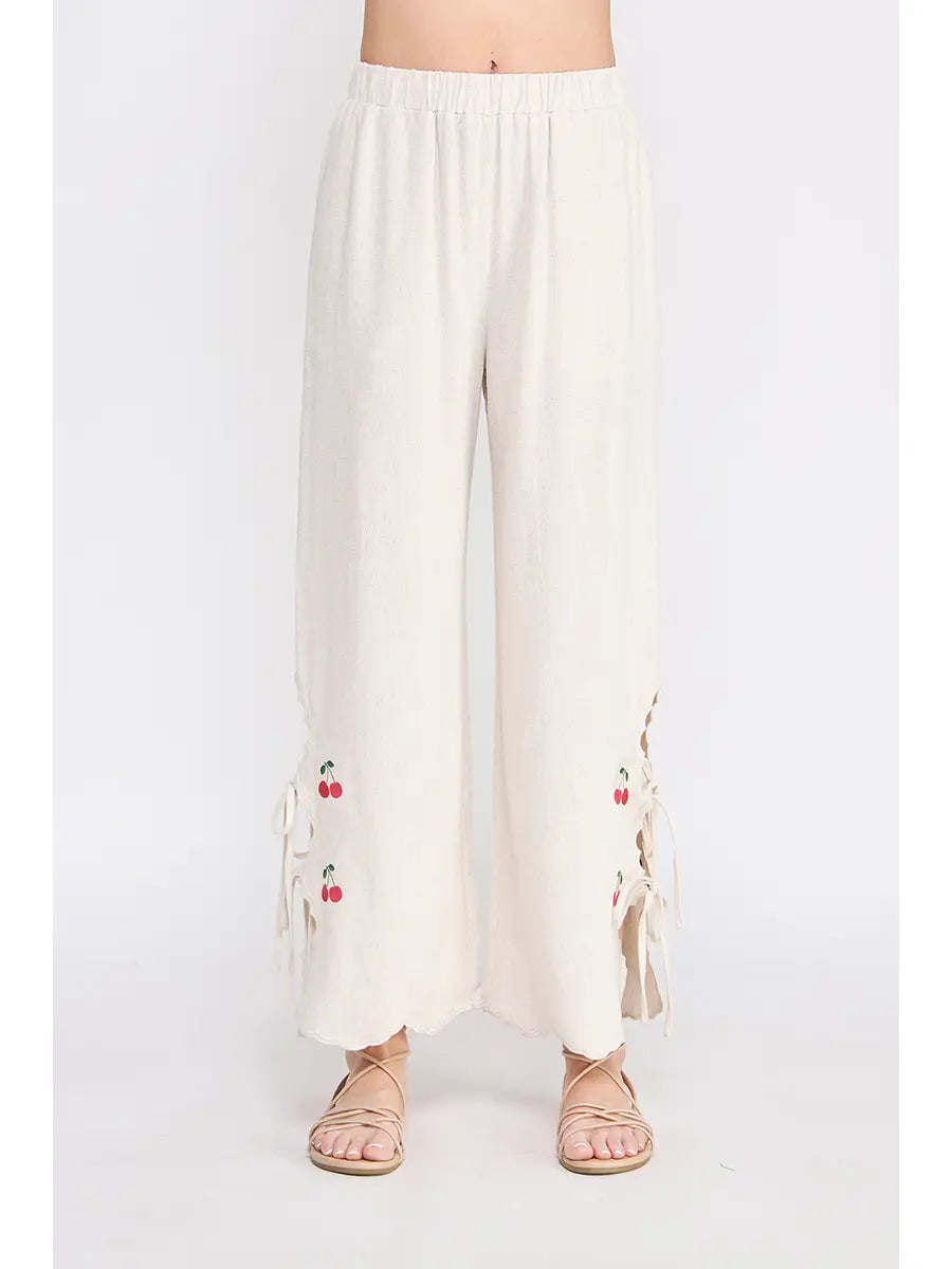 Cherry Picking Scalloped Pants