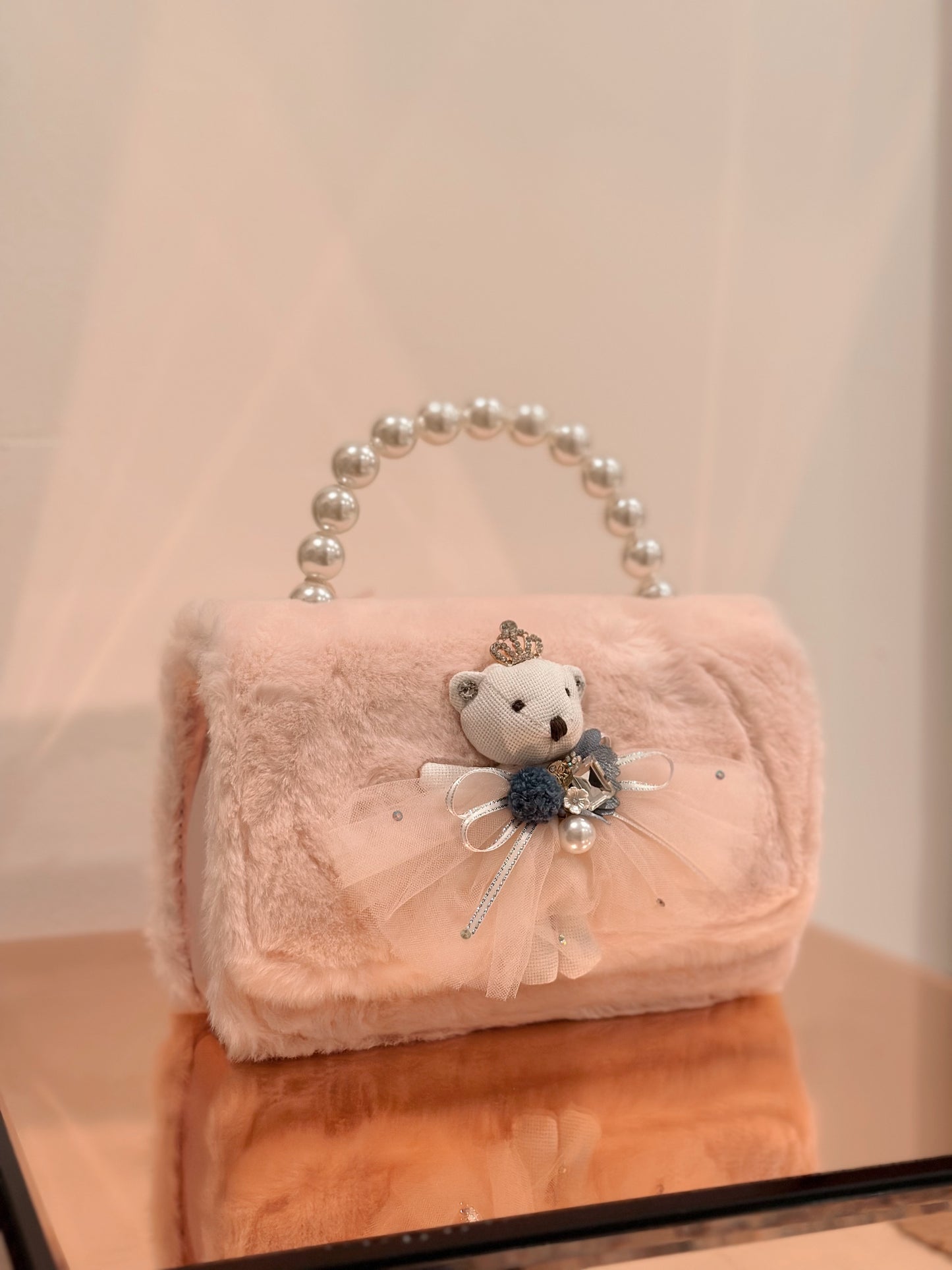 Princess Bear Furry Purse