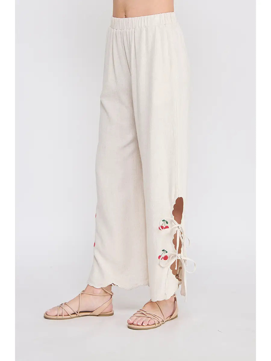 Cherry Picking Scalloped Pants