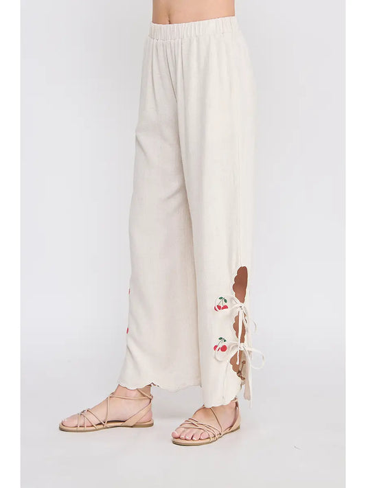 Cherry Picking Scalloped Pants