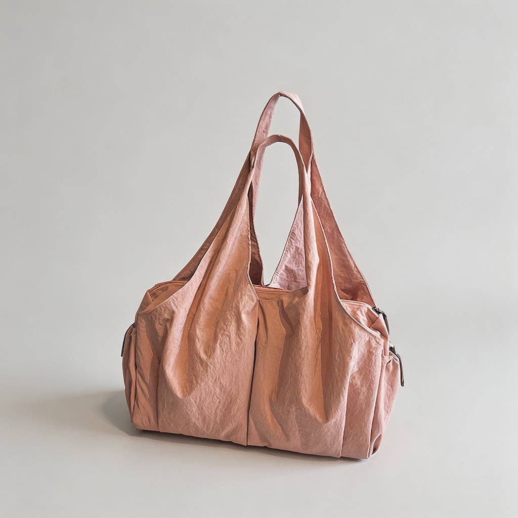 Nylon Slouchy Tote Bag