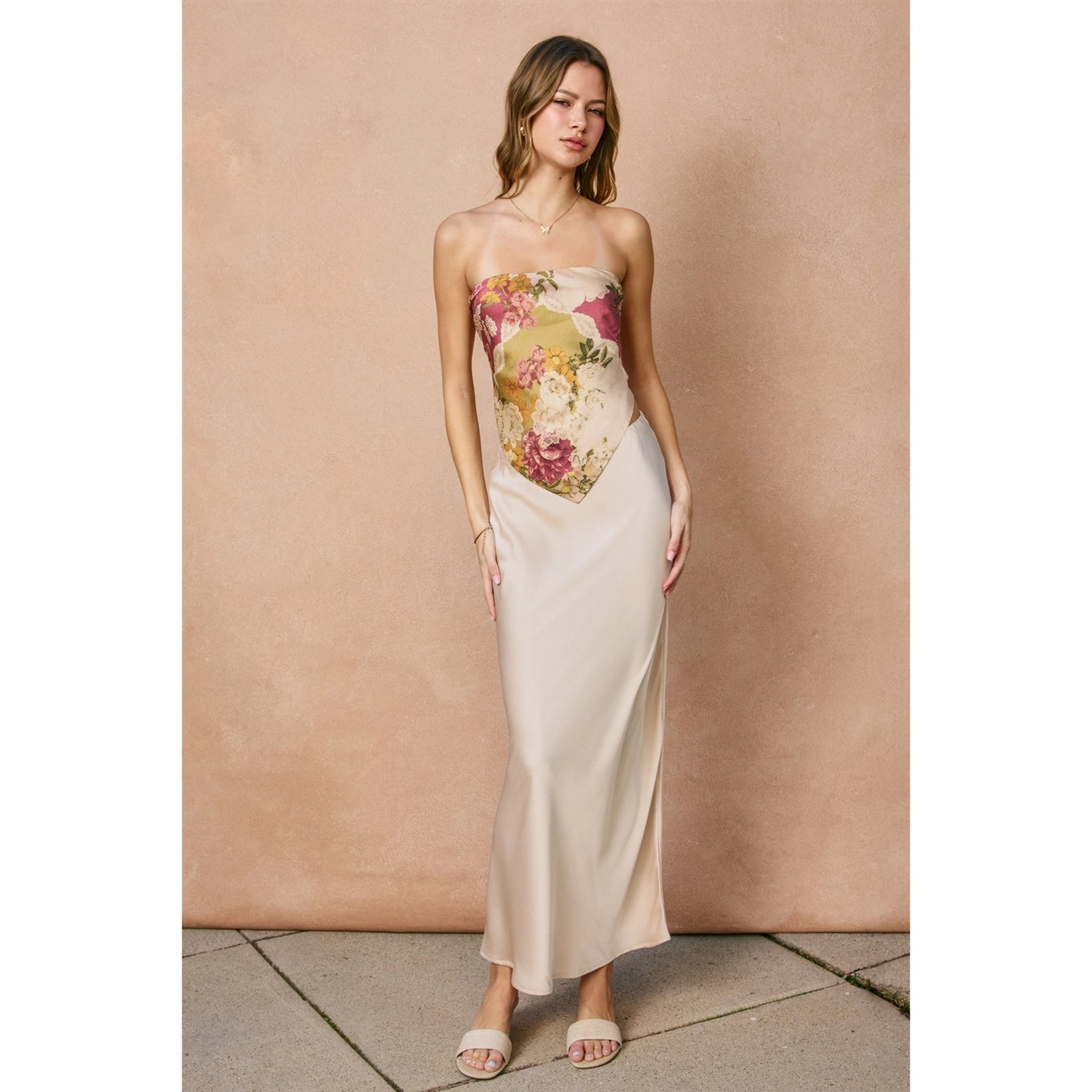 Meadow Romance Strapless Handkerchief Top