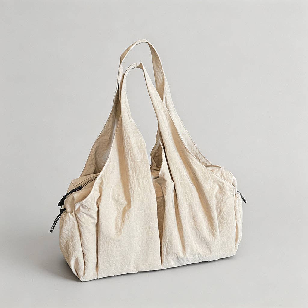 Nylon Slouchy Tote Bag