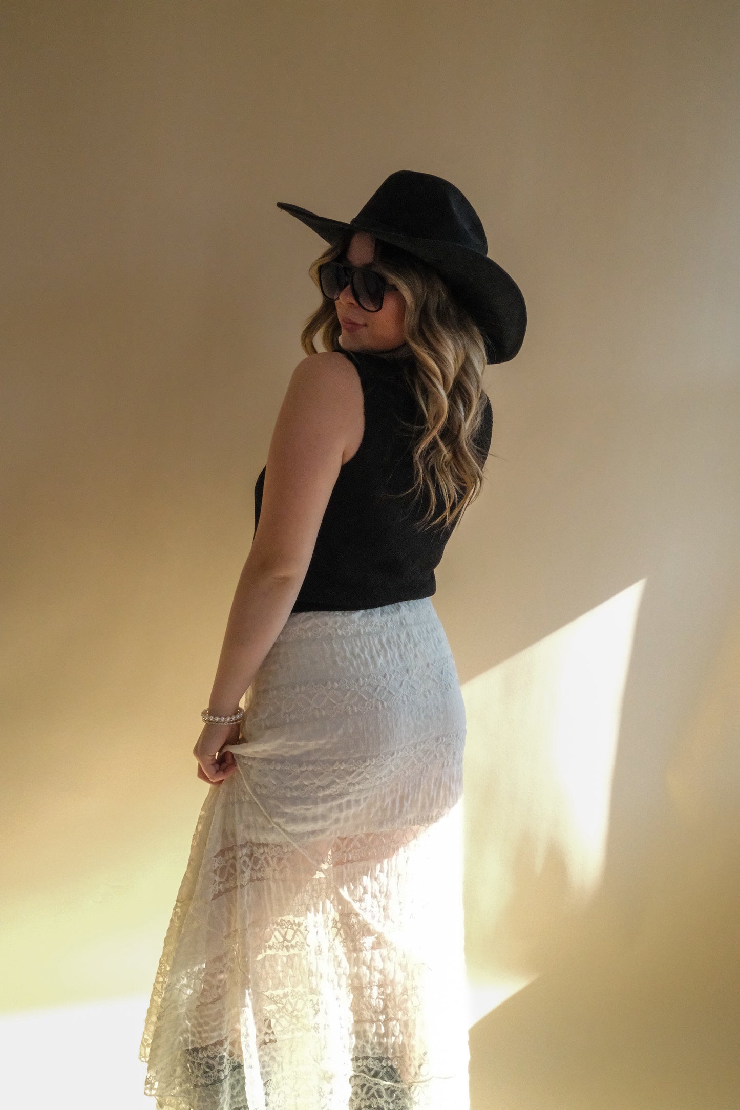 Lacey Bloom Knitted Skirt