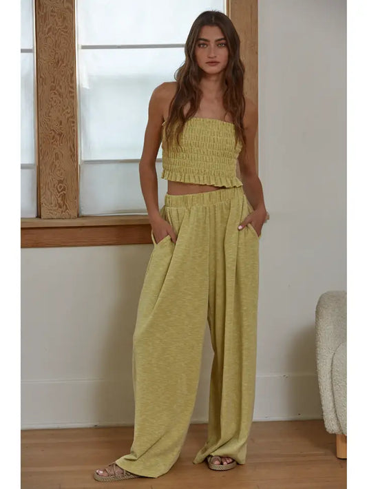 Lime Drop 2-Piece Pant Set