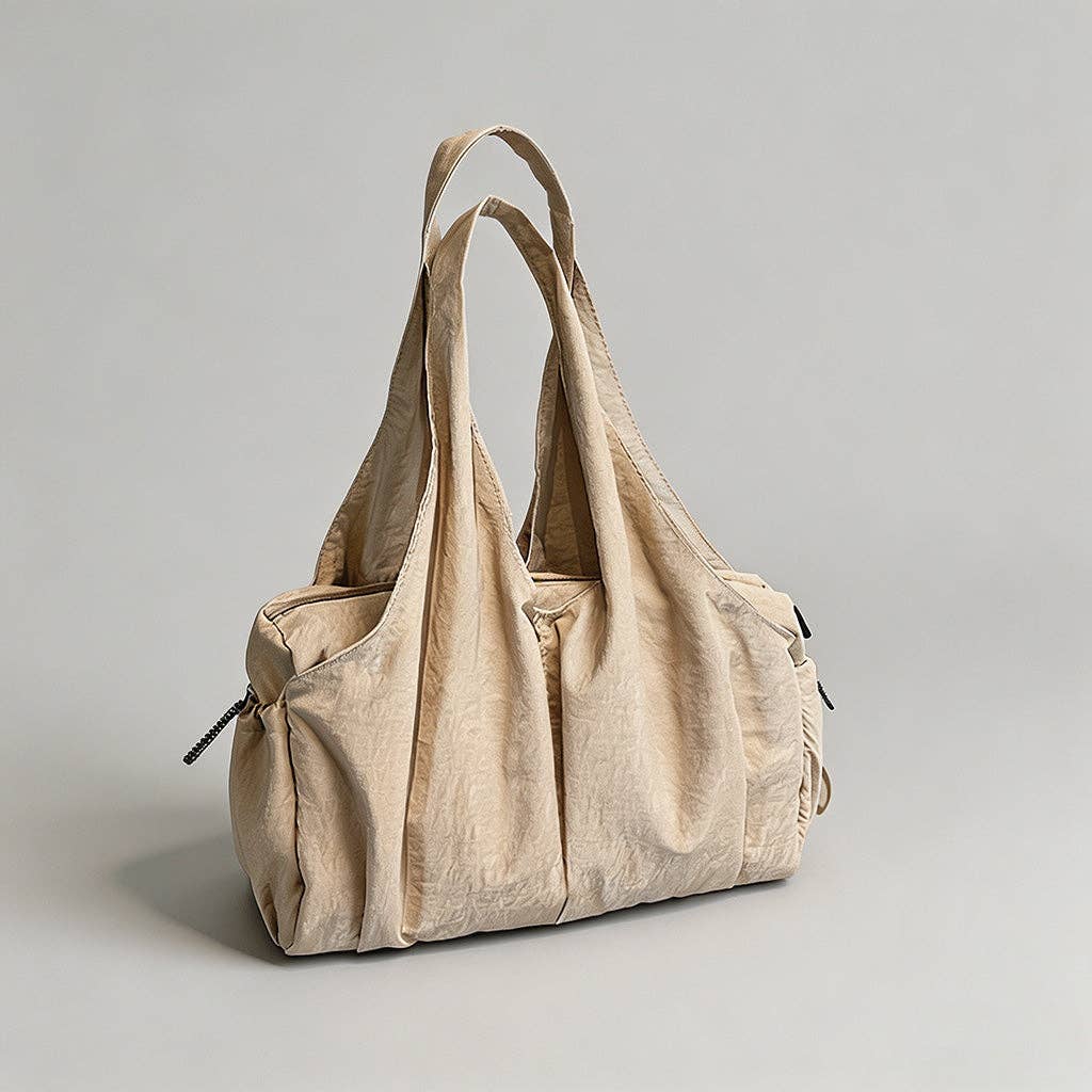Nylon Slouchy Tote Bag