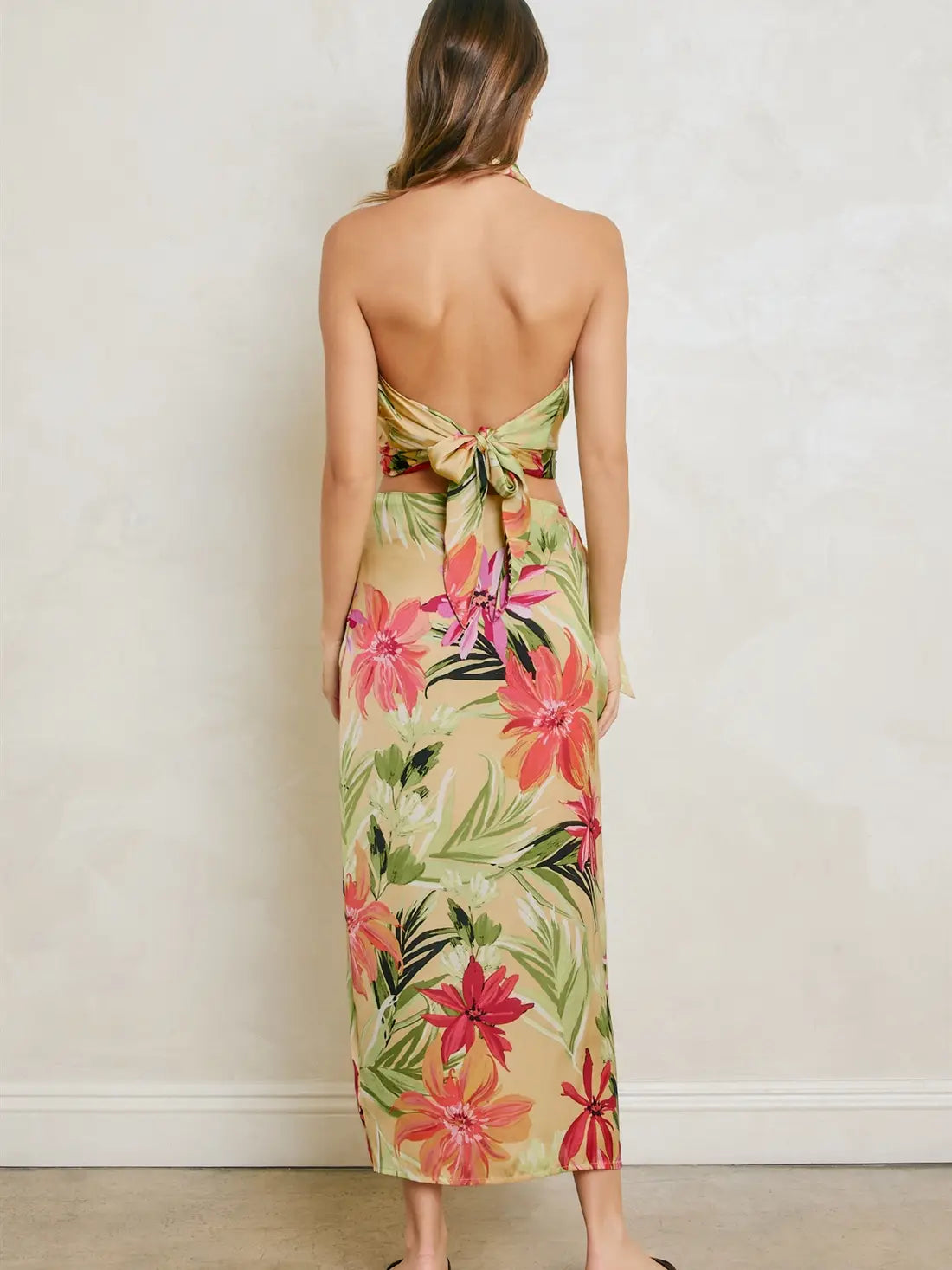 Rainforest Leaf Sarong Wrap Skirt